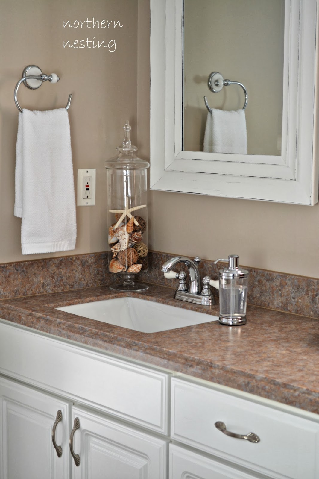 Northern Nesting New countertop & mirrors