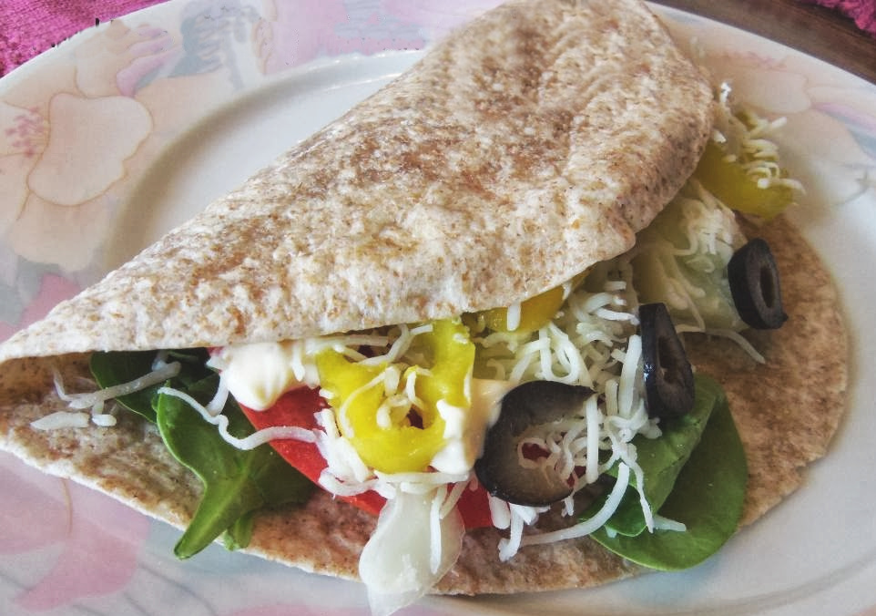 Meatless Monday Italian Veggie Wrap Recipe A Mama's Corner of the World