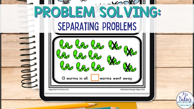3 of the 11 types of problem solving problems are separating problems for subtraction
