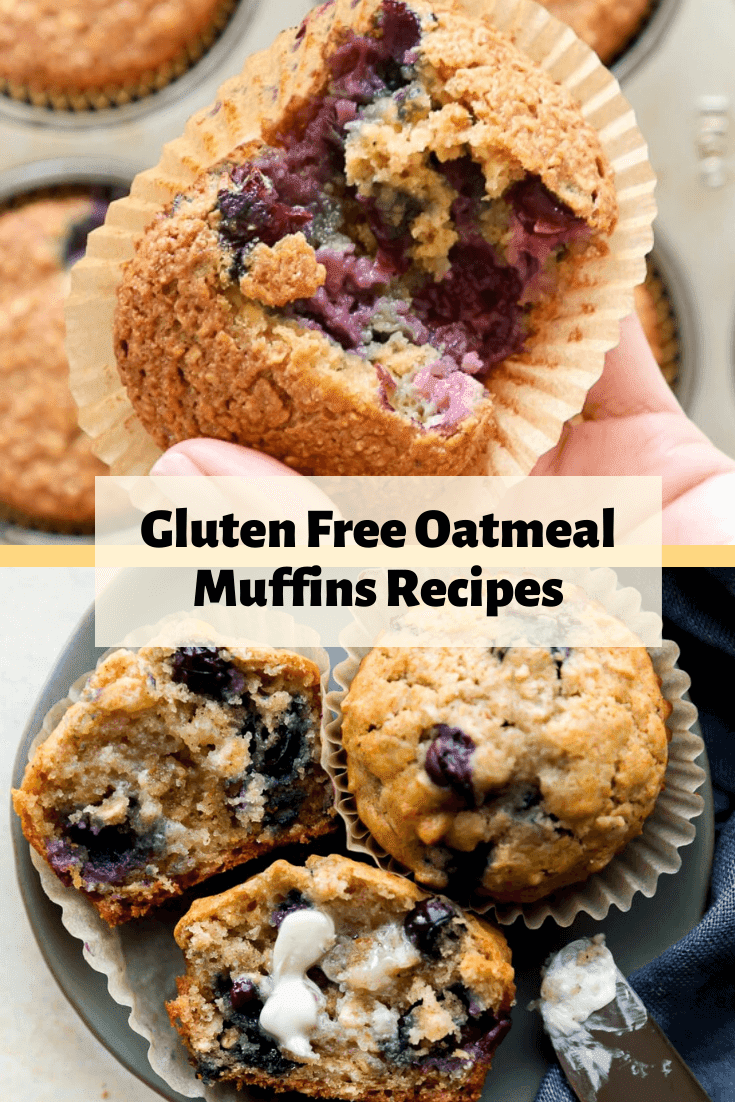 GlutenFree, DairyFree, Blueberry Oatmeal Muffins