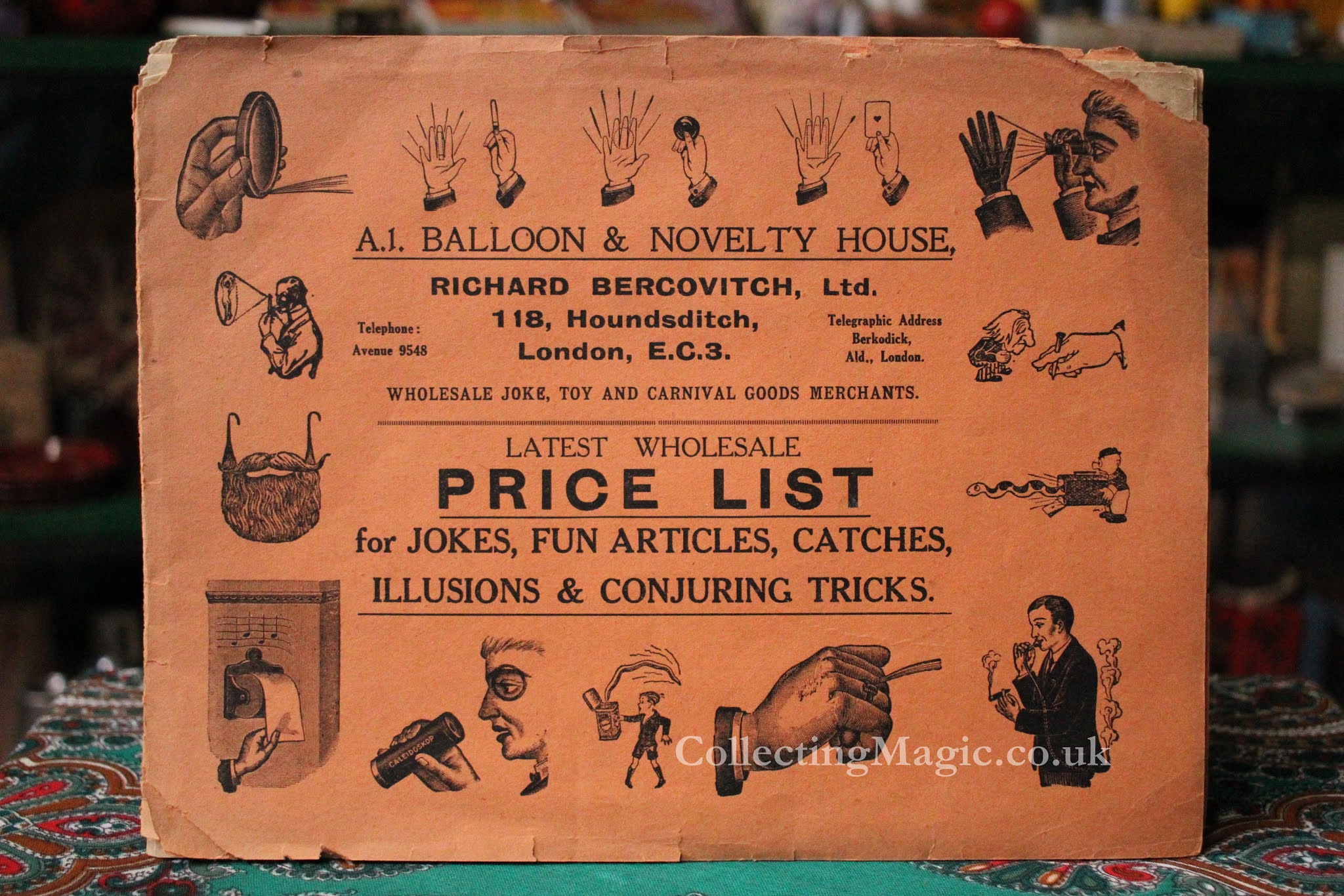 CollectingMagic.co.uk Houndsditch, The Home of the Novelty Trade.