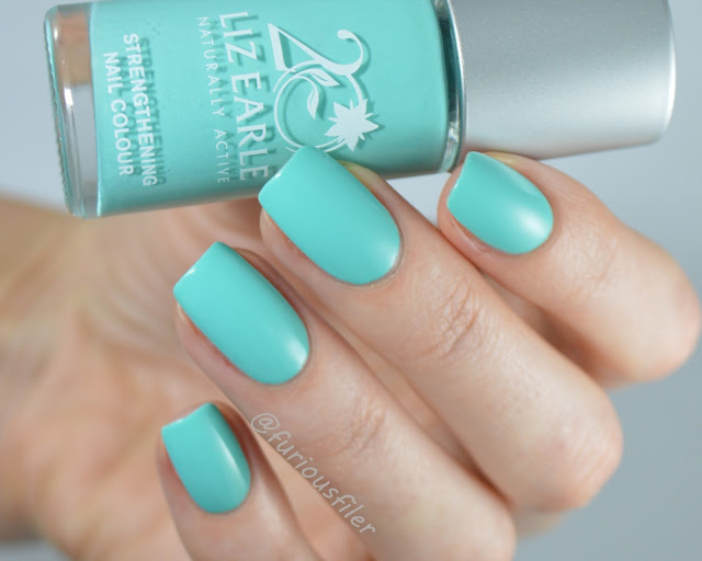 LIZ EARLE signature blue swatch review furious filer 