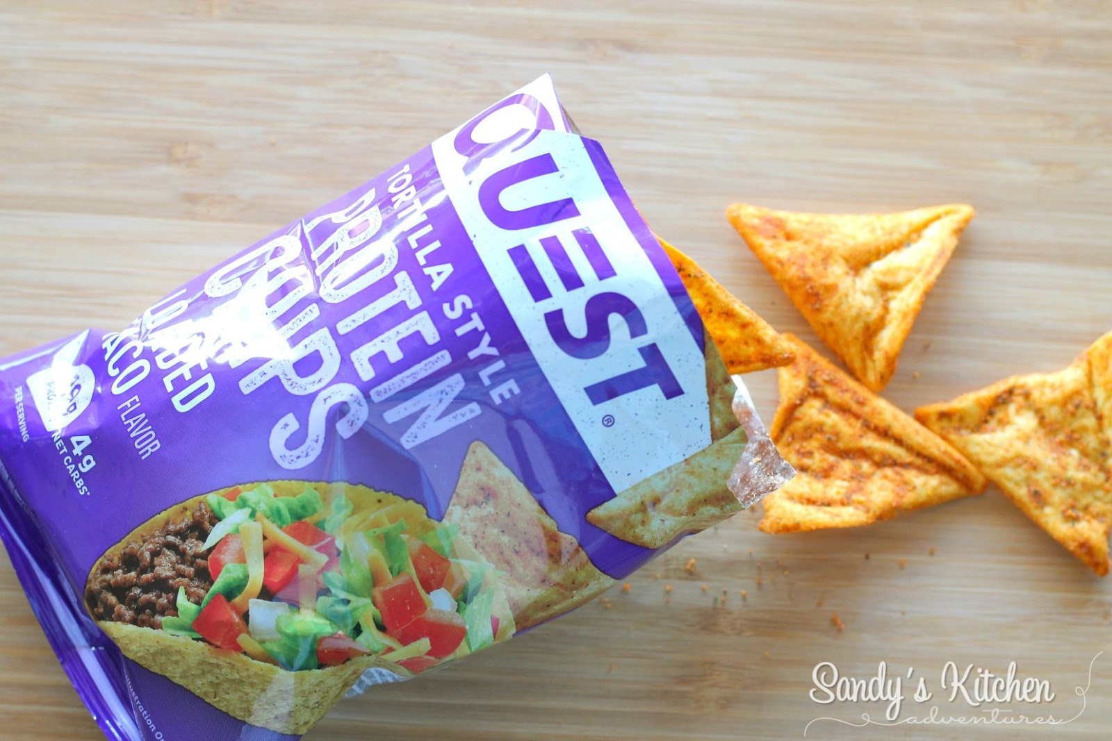 Taco Salad with Quest Chips Sandy's Kitchen