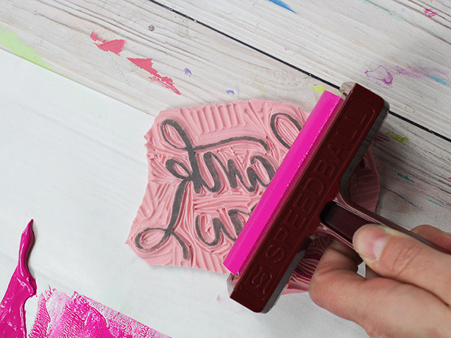 creating with megan: block print lettering