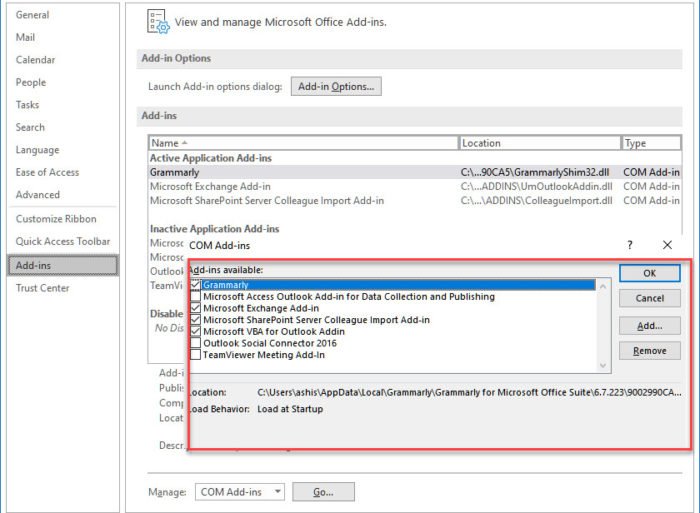 Impossibile avviare Outlook l'ultima volta