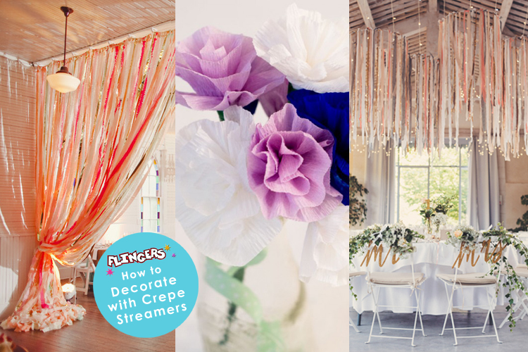 Flingers Party Shop Blog Stylish Ways To Use Crepe Paper Streamers
