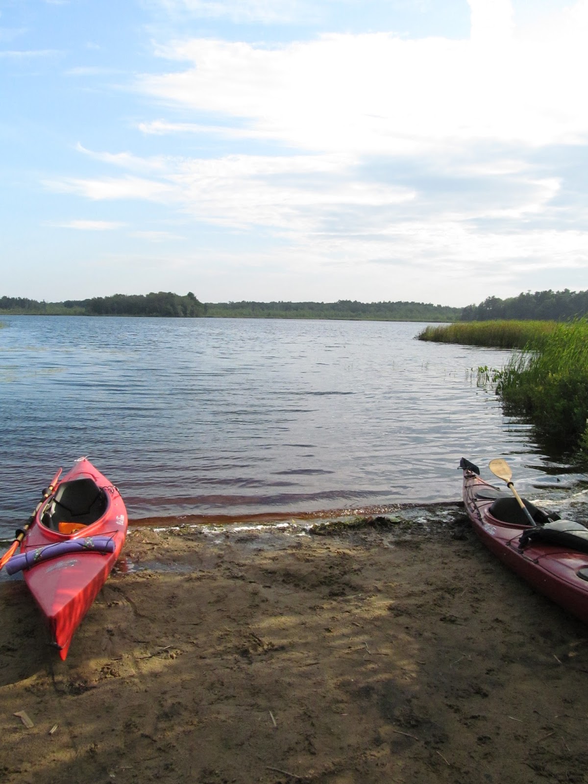 Recreational Kayaking in Maine Great Pond, Cape Elizabeth