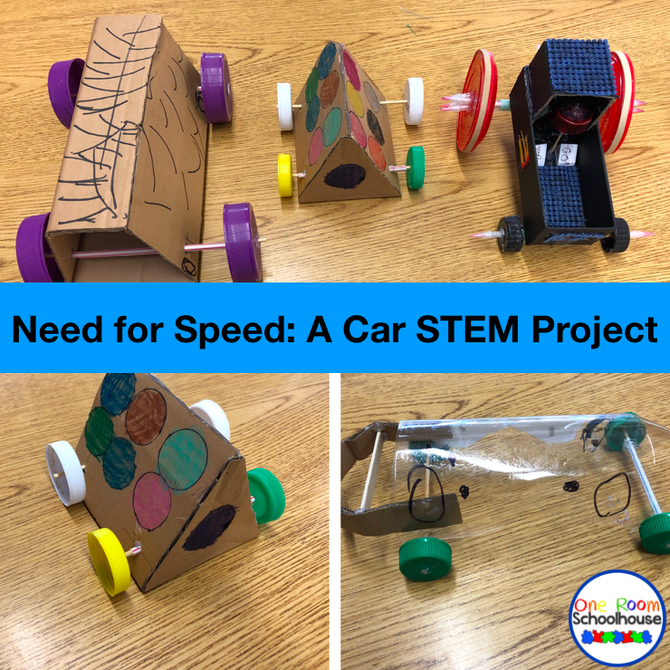 Need for Speed; A Car STEM Project One Room Schoolhouse