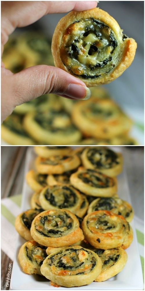 Cheesy Spinach Pinwheels Easy Recipes