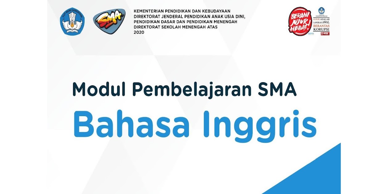 Modul Pembelajaran Bahasa Inggris Sma Kelas X Xi Dan Xii Defantri Com