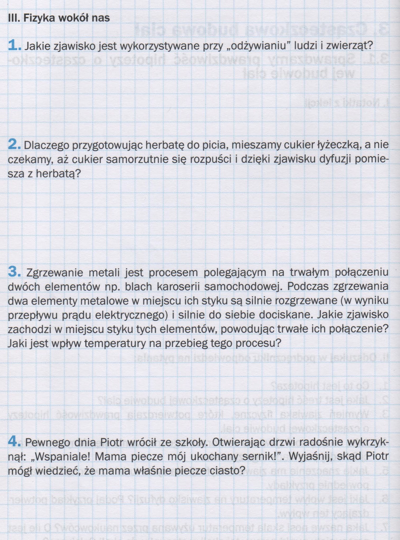 Fizyka : Temat: Cząsteczkowa budowa ciał