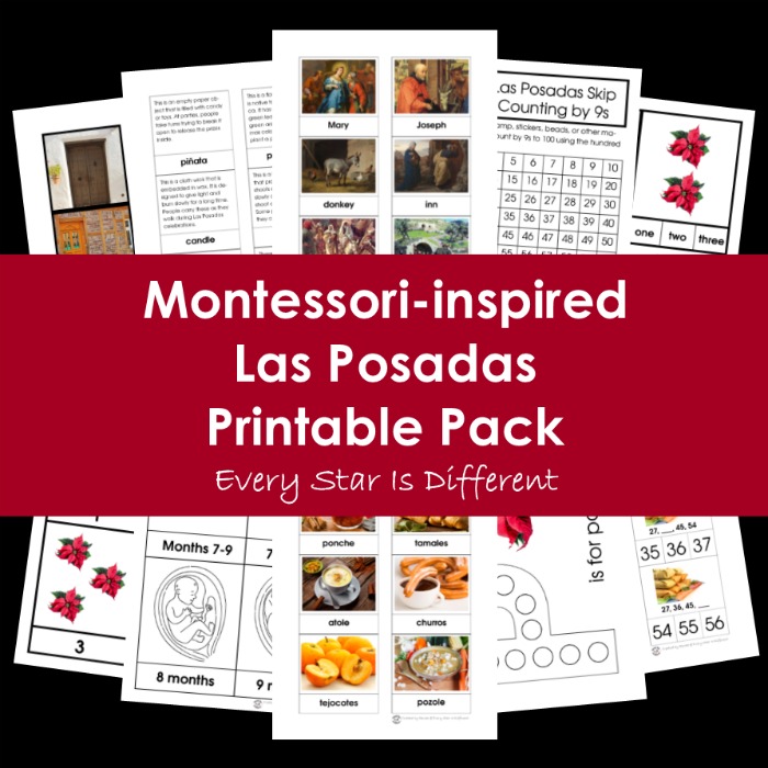 Every Star Is Different Montessori inspired Las Posadas Printable Pack every-star-is-different-montessori-inspired-las-posadas-printable-pack