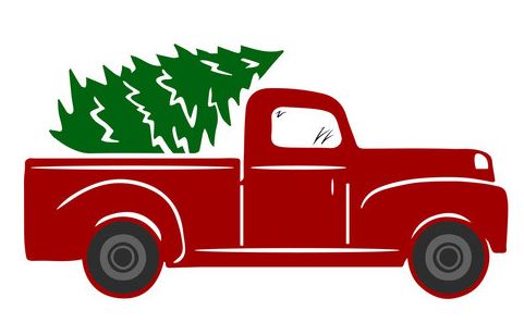 Download Where To Find Free Christmas Themed Little Red Truck Svgs SVG Cut Files