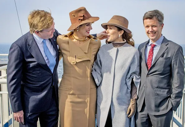 King Willem-Alexander of The Netherlands and Queen Maxima of The Netherlands and Crown Prince Frederik of Denmark and Crown Princess Mary of Denmark visits Samso Island on March 18, 2015 in Denmark