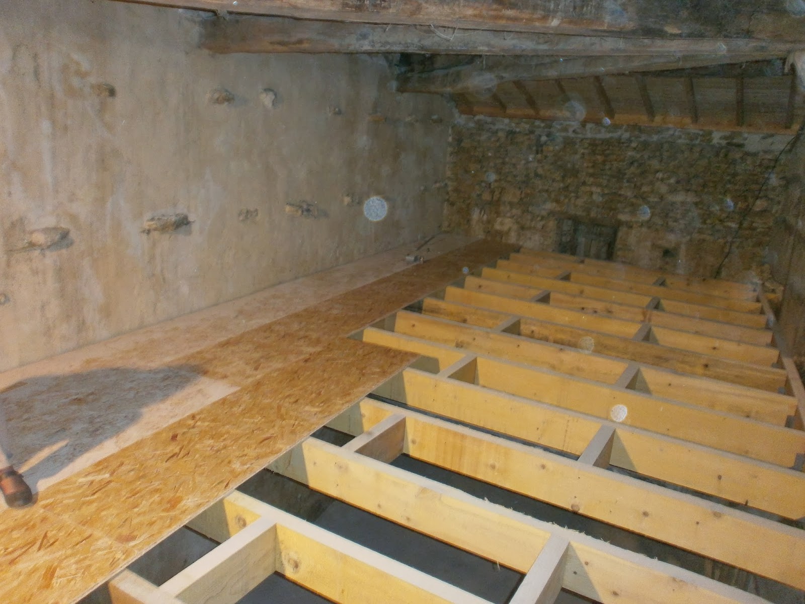 Rénovation d'une Ferme en Meuse Plantation, plancher