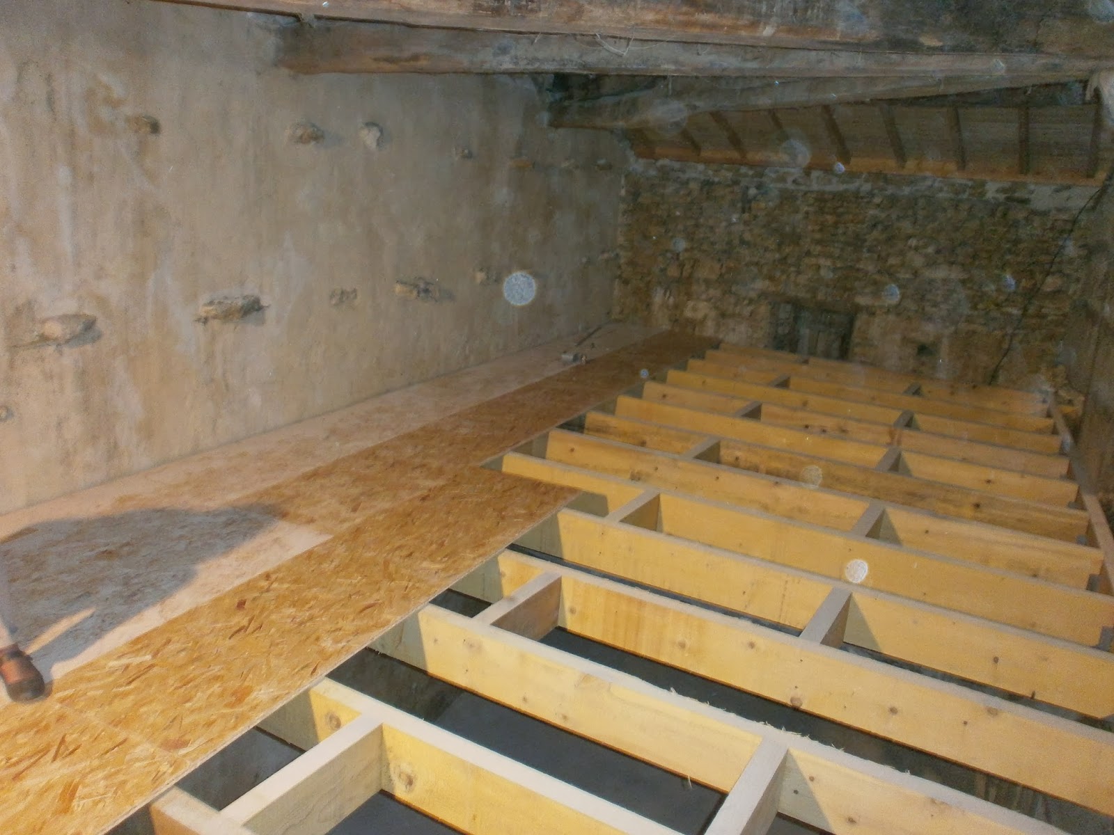 Rénovation d'une Ferme en Meuse Plantation, plancher