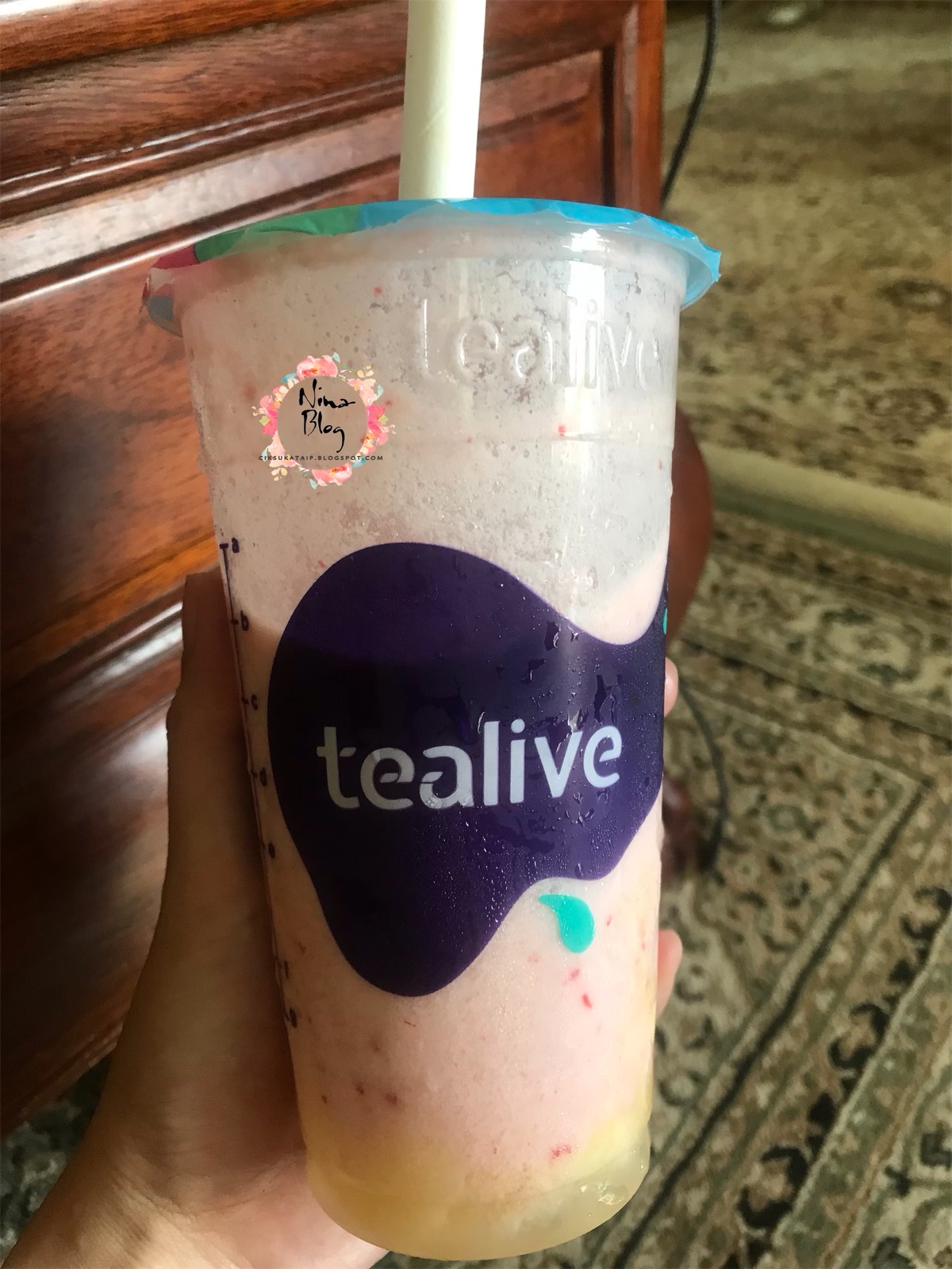 TeaLive Strawberry Pudding Smoothies Sedap! cik sukα taip