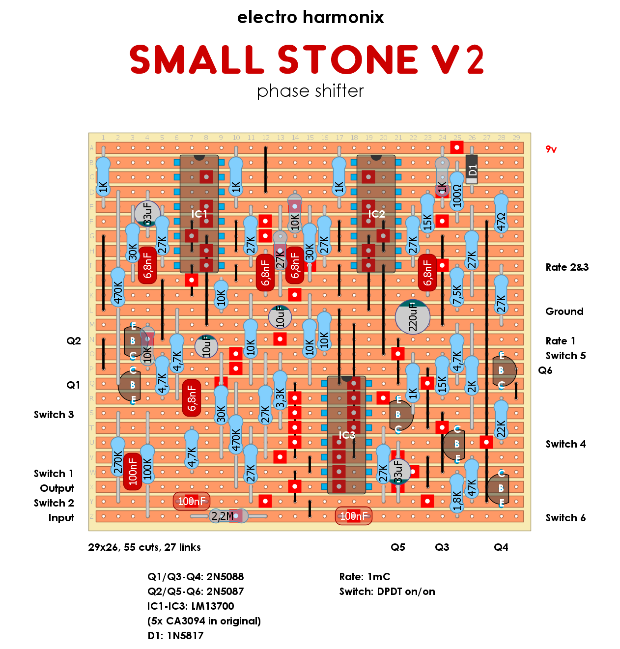 Dirtbox Layouts: Electro Harmonix Small Stone V2