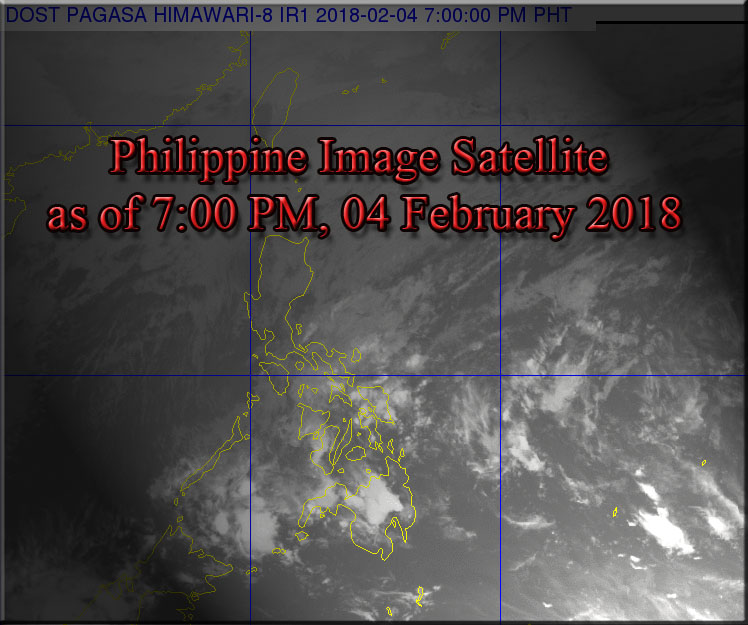 PAGASA Weather Update for today, 04 February 2018. - PH ...