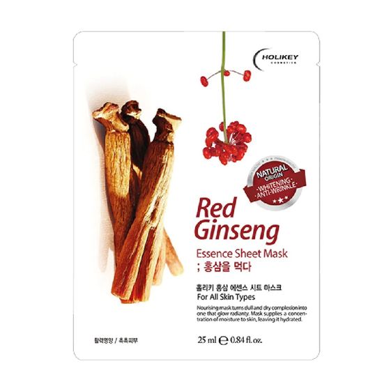 MẶT NẠ NHÂN SÂM ĐỎ RED GINSENG ESSENCE SHEET MASK 25ML – HOLIKEY