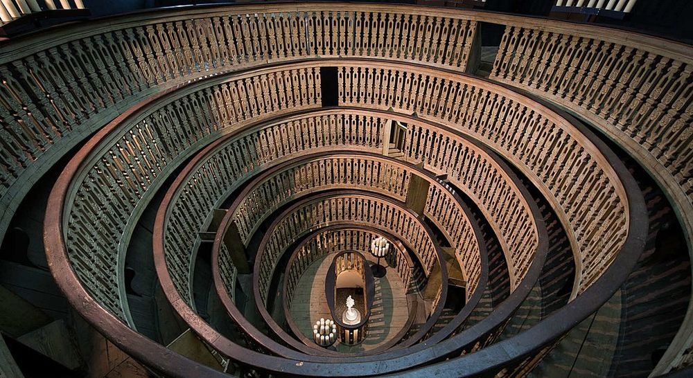 The anatomical theater in Padua.