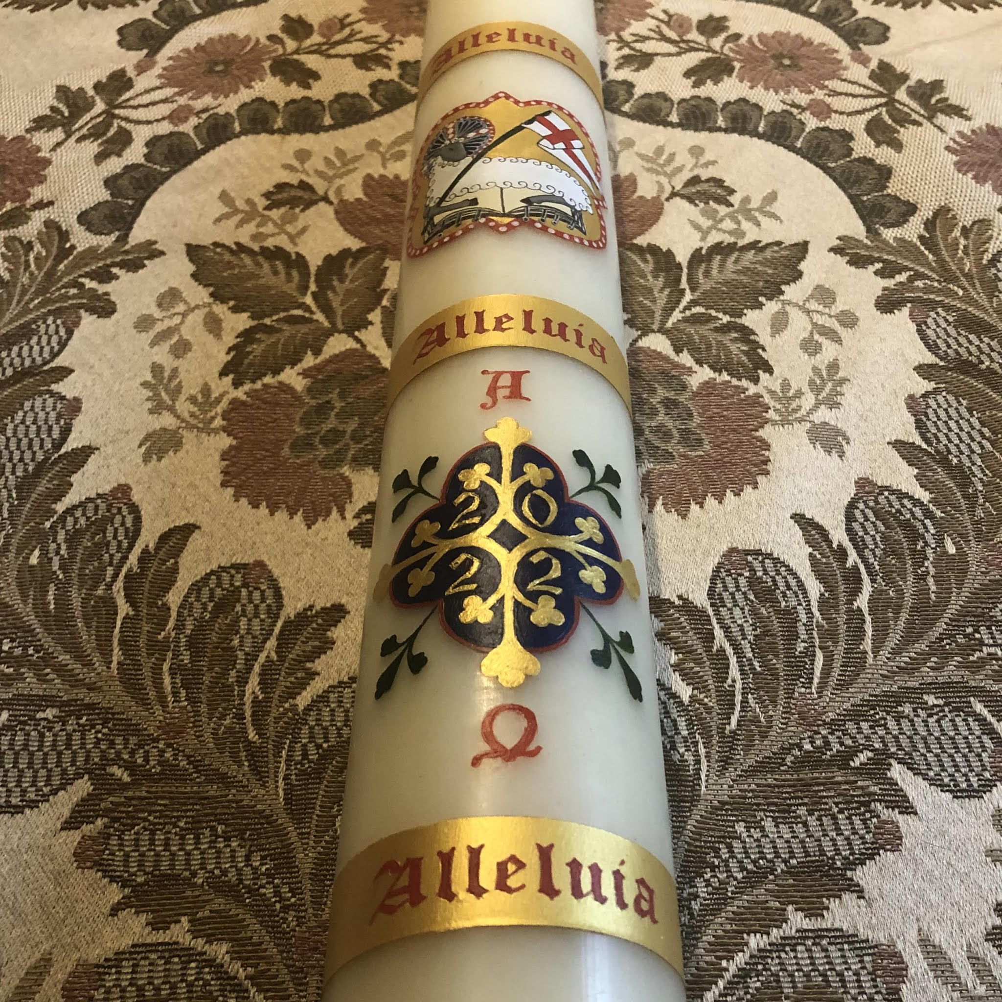 New Liturgical Movement: Hand-painted Paschal Candles Available for