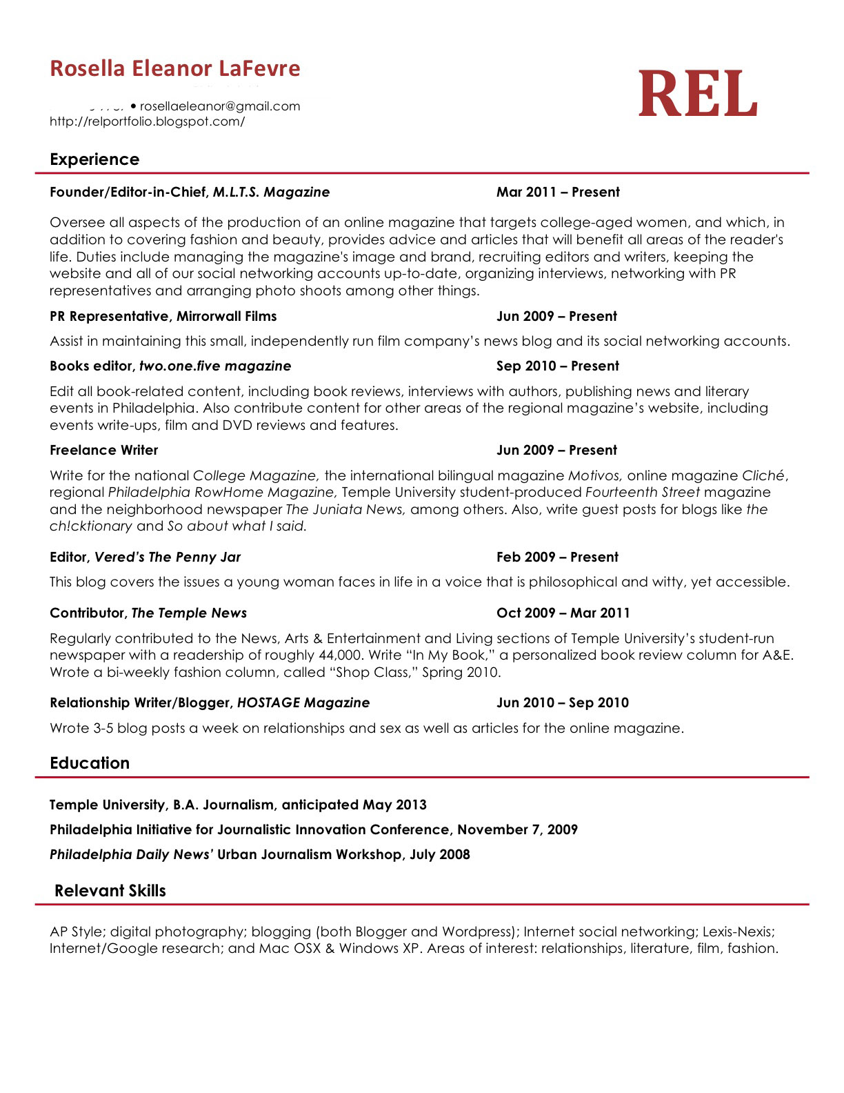 best resume book