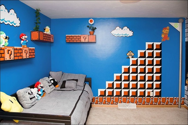 Edición Queja Caligrafía DORMITORIOS INFANTILES DE MARIO BROS : DORMITORIOS