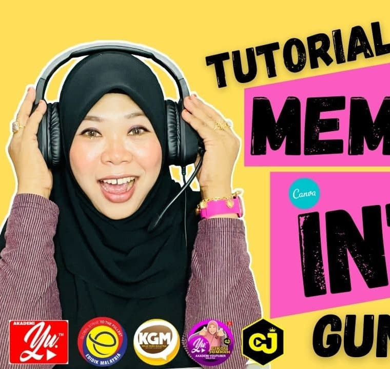 TUTORIAL BINA INTRO VIDEO GUNA CANVA OLEH CIKGU JUMRAH Akademi Youtuber