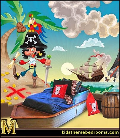pirate bedrooms - pirate themed furniture - nautical theme decorating ideas - pirate theme bedroom decor - Peter Pan - Jake and the Never Land Pirates - pirate ship beds - boat beds - pirate bedroom decorating ideas - pirate costumes