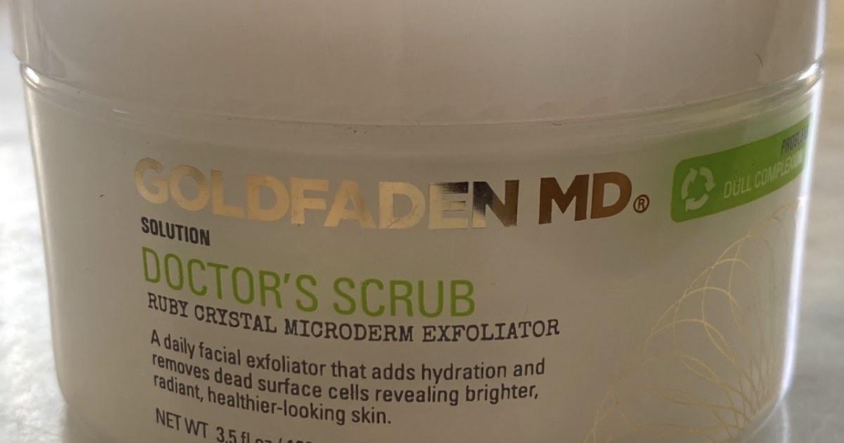 lola's secret beauty blog GOLDFADEN MD Doctor's Scrub Ruby Crystal