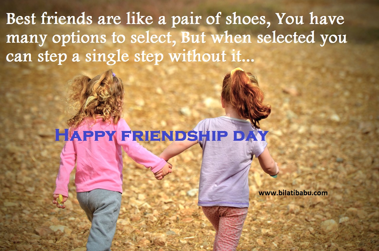 BilatiBabu: Happy friendship day Status 2020