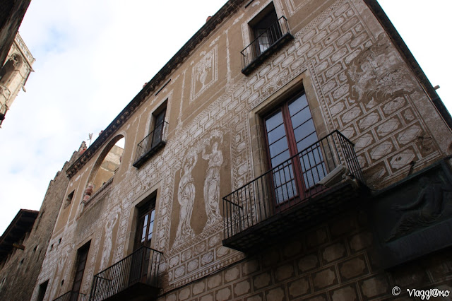 Edificio storico del quartiere gotico di Barcellona