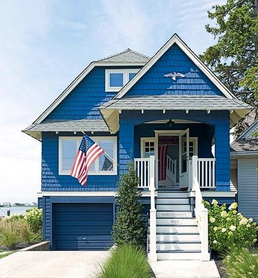 Coastal Blue Exterior Paint Colors Serene and classic paint colors