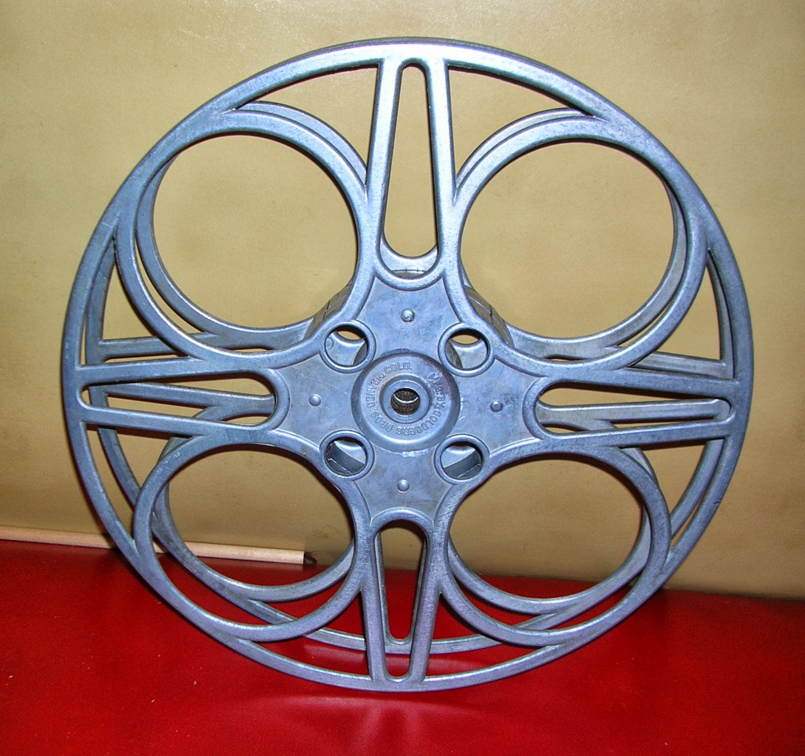 Jeff Hall Restorations 35mm Film Reel Wine Rack