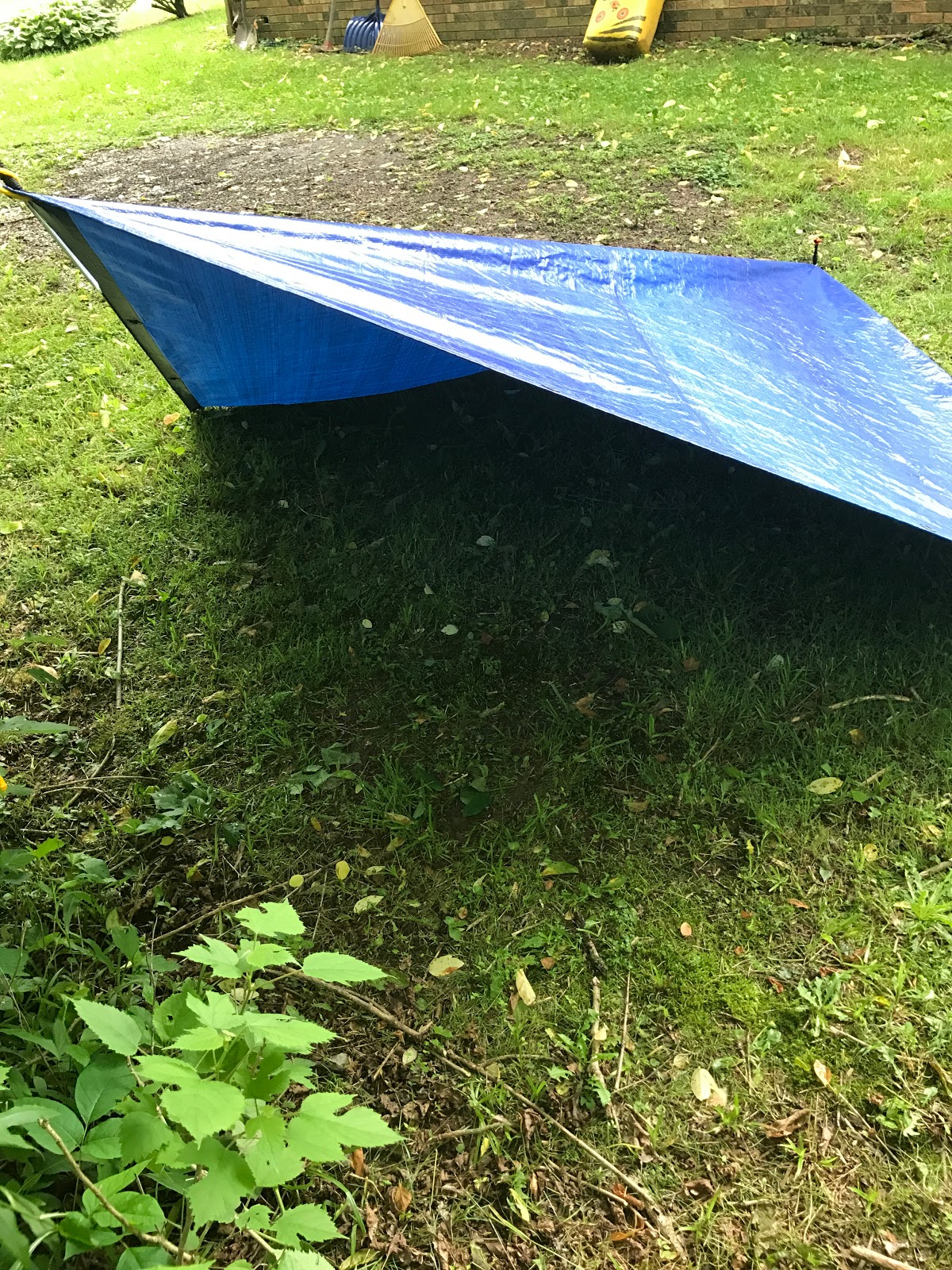 BackPack BushCraft Pitch the Tent and Use a Tarp Easy Tarp Set Ups