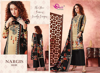 Devi Nargis Pure Lawn Cotton Dress Material catalog