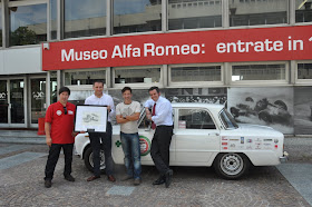 Squadra Alfa Romeo Madeira nos " 50 anos Giulia " - Lisboa-Milão-Arese-Lisboa por estrada