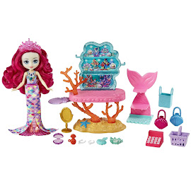 Enchantimals Milagra Mermaid Royals, Ocean Kingdom Playsets Ocean Treasures Shop Figure