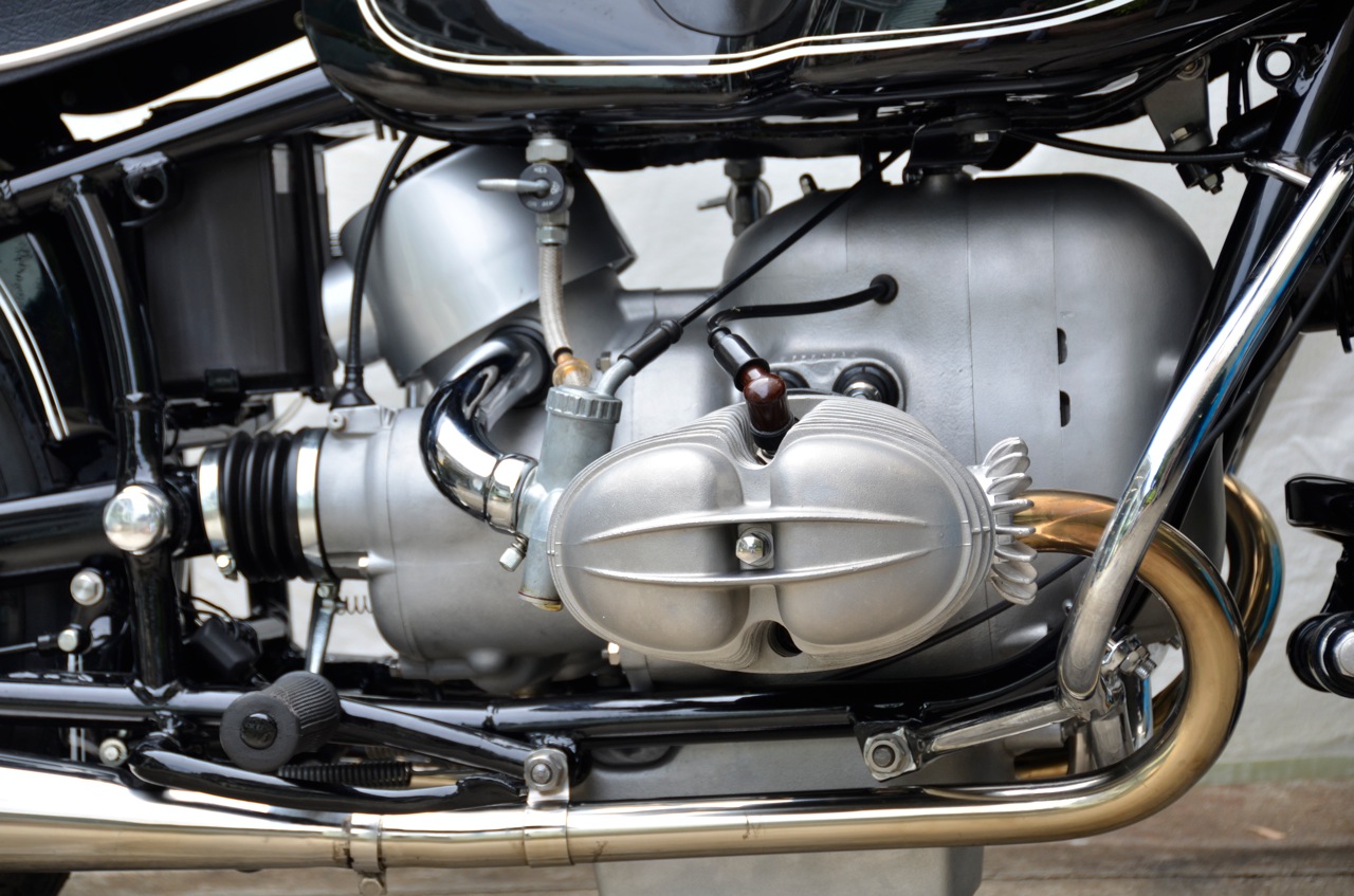 The Velobanjogent: Sorbo's recently restored BMW R69S 600cc twin.....