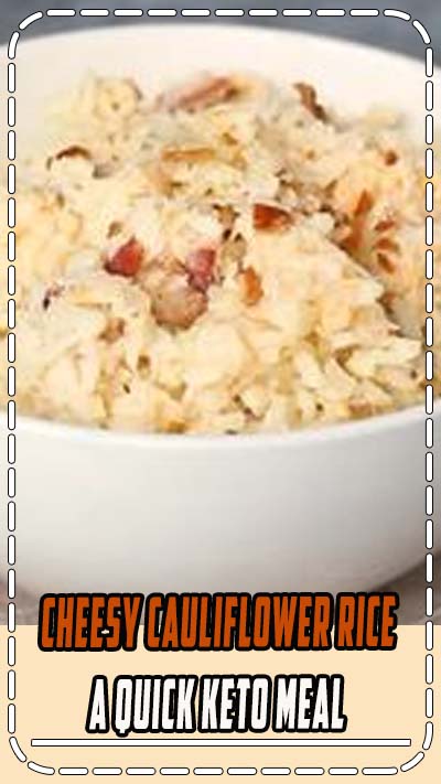 Only five simple ingredients and less than ten minutes are needed to whip up a delicious cheesy cauliflower rice. It makes a perfect keto meal. // keto dinner recipes // keto recipes // keto dinner easy // dinner ideas keto // substitute for rice // cauliflower recipe // easy cauliflower rice // best low carb meal // low carb quick meal // low carb meal recipes // #glutenfree #lowcarbrecipes #keto #ketorecipes #lchf #mealideas #ketomealplan #lowcarbmeals #cauliflowerrice #cauliflower Only five simple ingredients and less than ten minutes are needed to whip up a delicious cheesy cauliflower rice. It makes a perfect keto meal. // keto dinner recipes // keto recipes // keto dinner easy // dinner ideas keto // substitute for rice // cauliflower recipe // easy cauliflower rice // best low carb meal // low carb quick meal // low carb meal recipes // #glutenfree #lowcarbrecipes #keto #ketorecipes #lchf #mealideas #ketomealplan #lowcarbmeals #cauliflowerrice #cauliflower