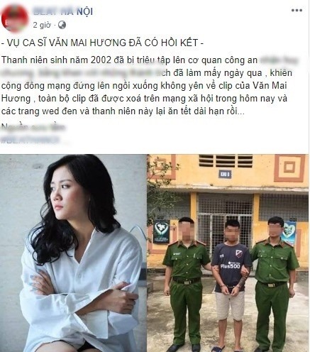 Thủ phạm tung clip nóng của Văn Mai Hương đã bị bắt, có kẻ đứng sau xúi dục cung cấp video?