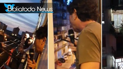 Gunakan Jendela Sebagai Mimbar, Pendeta Ini Berkhotbah di Tengah-Tengah Karantina di Italia (Video)