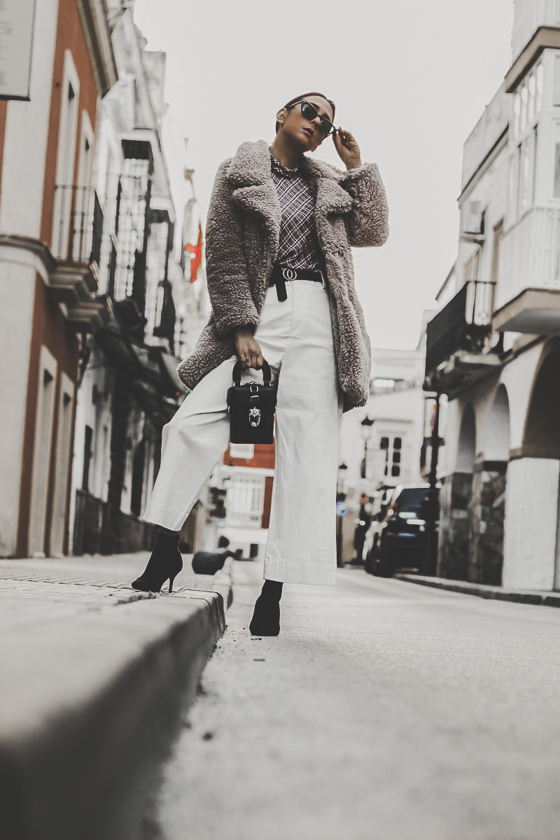 HOW TO STYLE: GREY TEDDY COAT - CÓMO COMBINAR: ABRIGO TEDDY