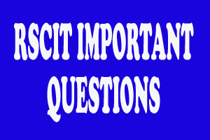 RSCIT 20 October 2019 EXAM MOST IMPOTENT QUESTION 