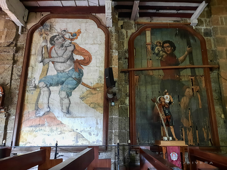 San Cristobal paintings of Paete Church