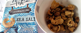 A packet of Sea Salt Pork Crackling
