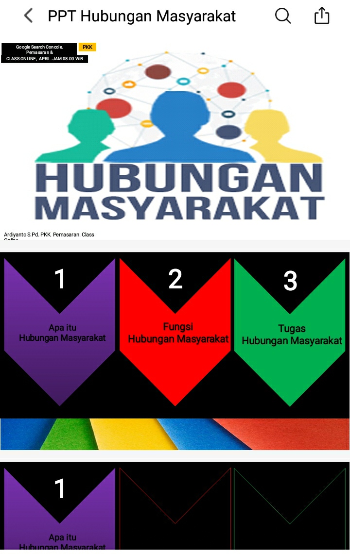 PPT HUBUNGAN MASYARAKAT (HUMAS)