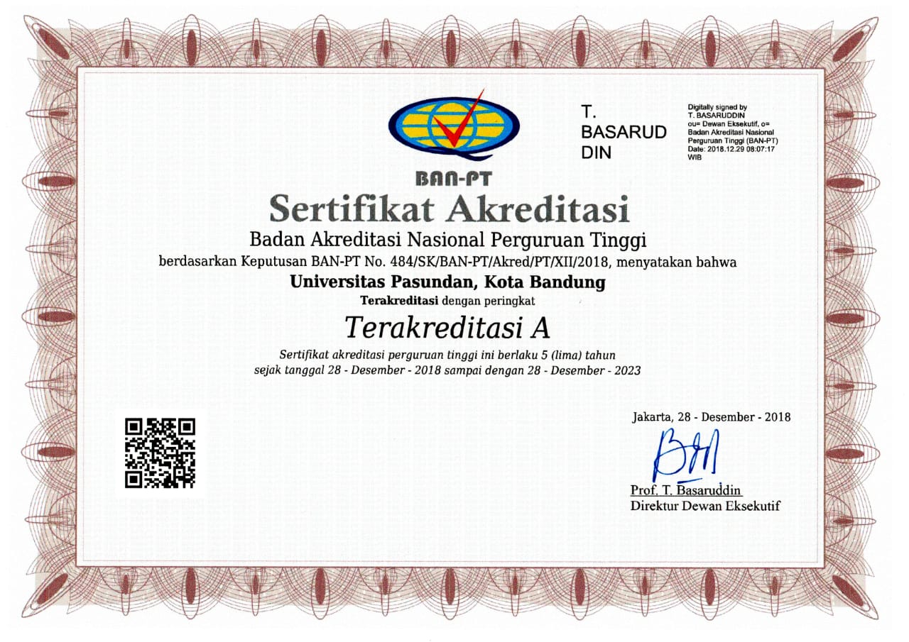 AKREDITASI UNIVERSITAS PASUNDAN IKA UNIVERSITAS PASUNDAN