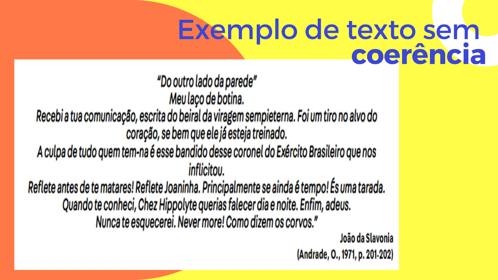 Exemplo De Texto Com Coesão E Coerência